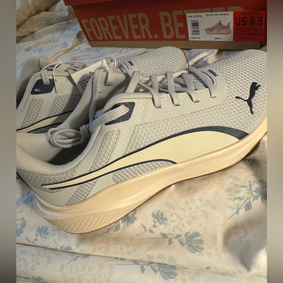 PUMA Men's Size 8.5 Rocket Fuel Sneakers Athletic Shoes, Gray, New with Tags - Picture 7 of 8